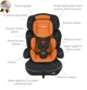 Scaun auto BabyGo Freemove Orange, 9-36 kg