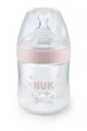 Бутылочка пластиковая NUK Nature Sense с силиконовой соской (0-6 мес.), 150 мл foto