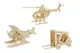 Puzzle din lemn 3D Eichhorn "Vehicles" 23x18.5 cm foto