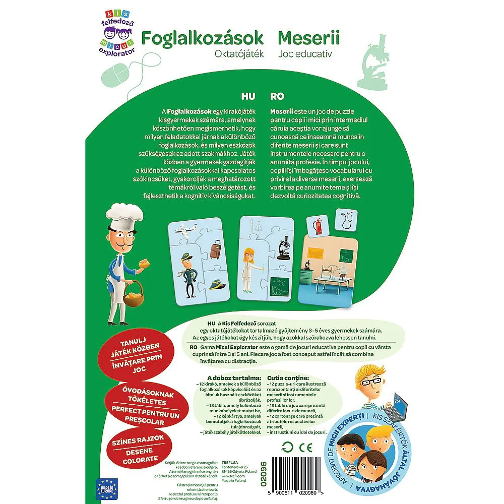 Joc educativ Trefl Micul explorator, Meserii