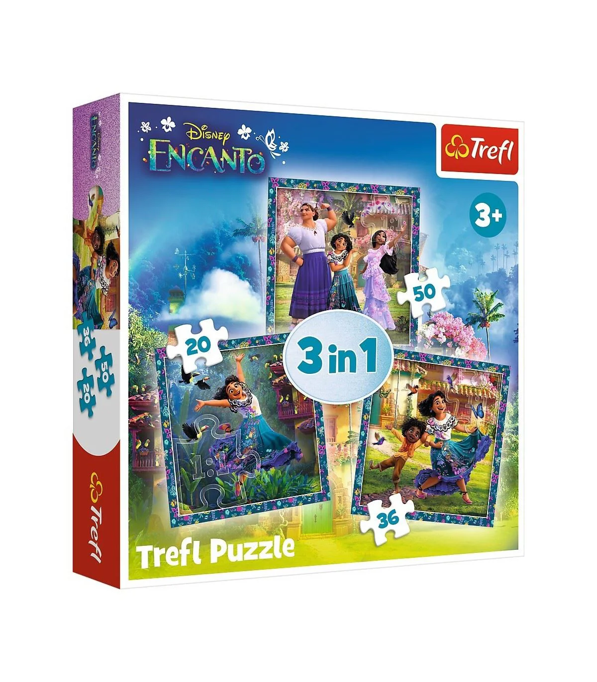 Puzzle Trefl 3 in1 Disney Encanto: Eroii din Encanto, 20/36/50 piese foto