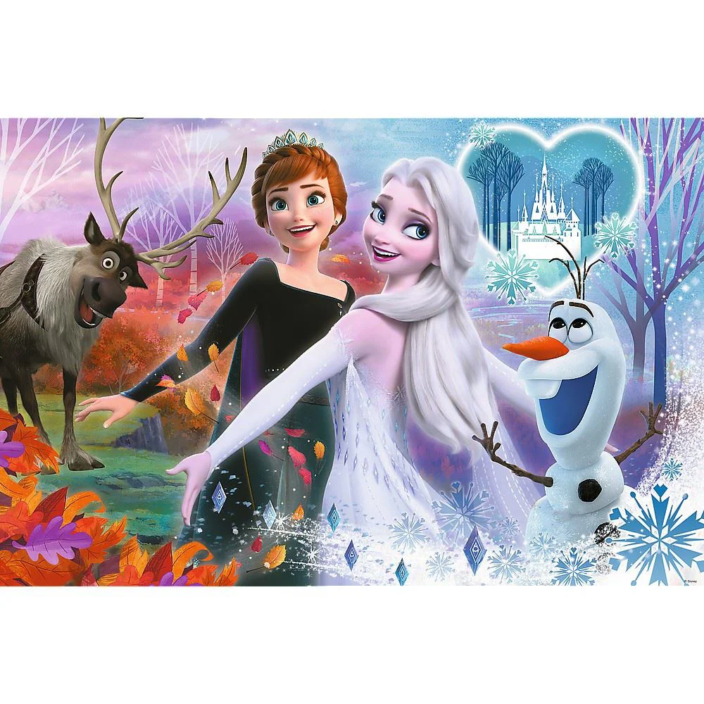 Puzzle Trefl Disney Frozen, Surorile dansatoare, 60 piese XXL foto