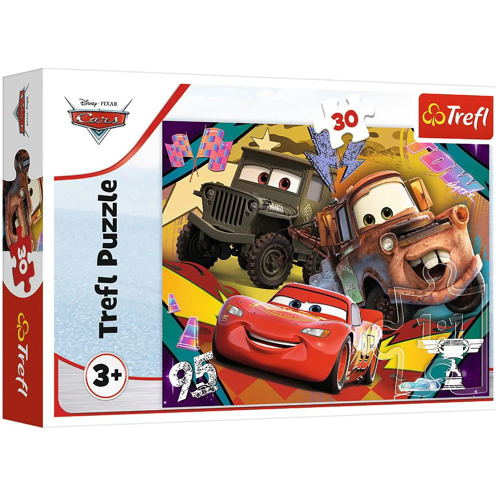 Puzzle Trefl Disney Cars 3, Masini de viteza, 30 piese foto