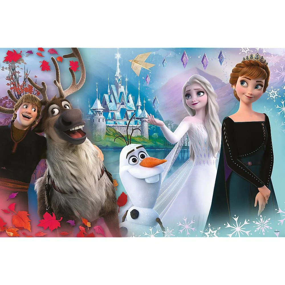 Puzzle Trefl Disney Frozen / Lumea Annei si a Elsei este distractiva, 104 piese XL foto