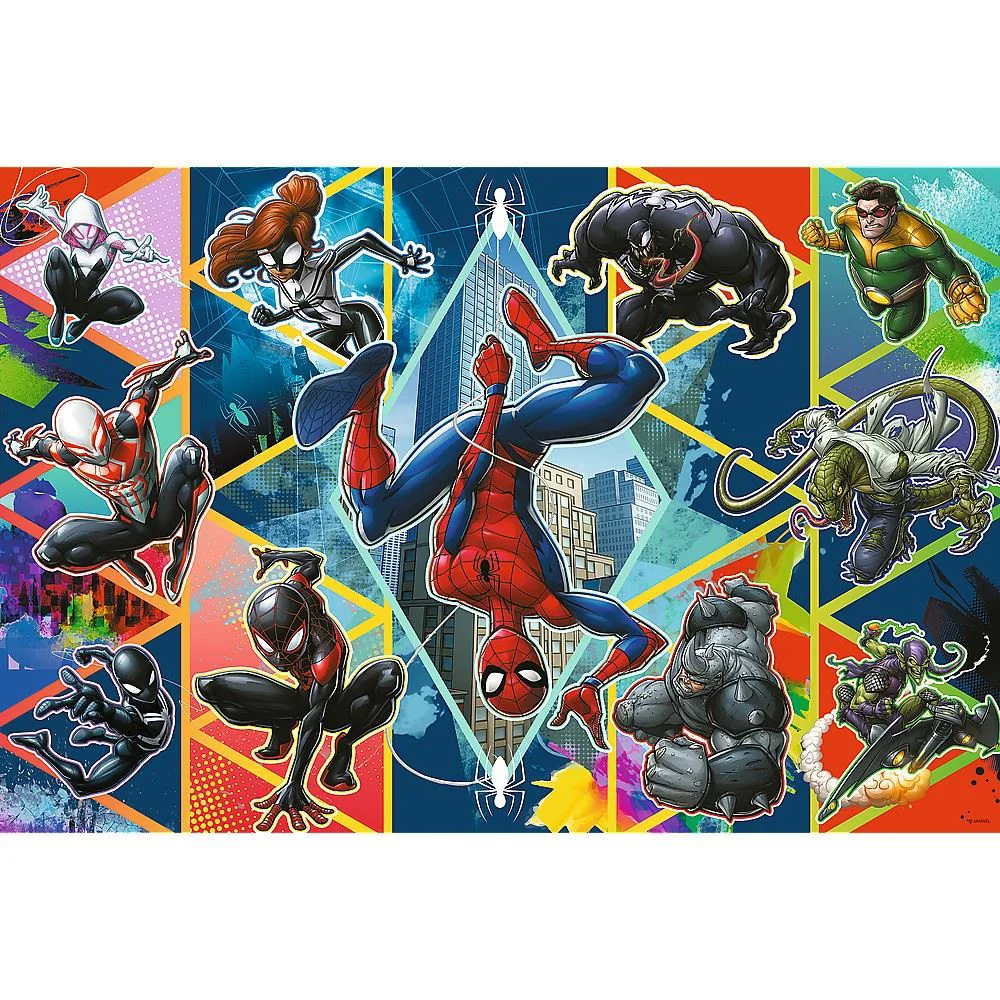 Puzzle Trefl Alatura-te lui Spiderman, 160 piese XL foto