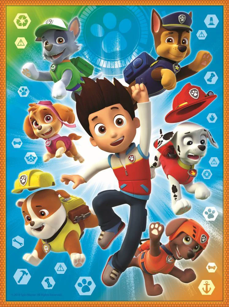 Puzzle Trefl 2 in 1 Memo Patrula Catelusilor foto