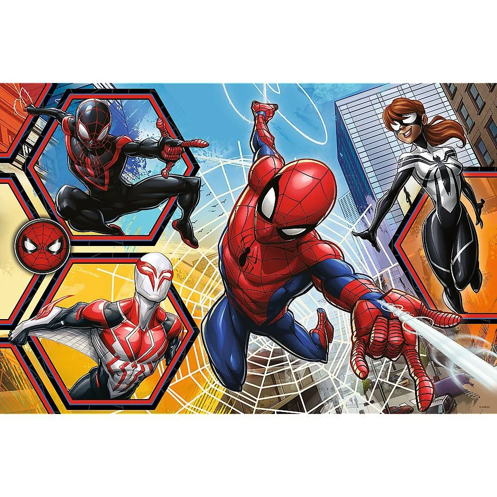 Puzzle Trefl Spiderman in actiune, 24 piese Super Maxi foto