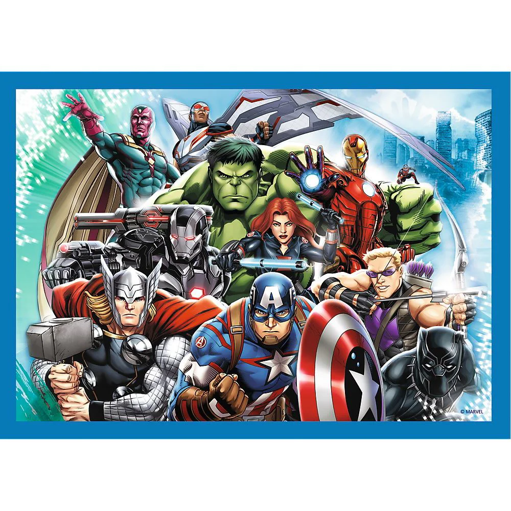 Puzzle Trefl 4 in 1 Razbunatorii curajosi foto