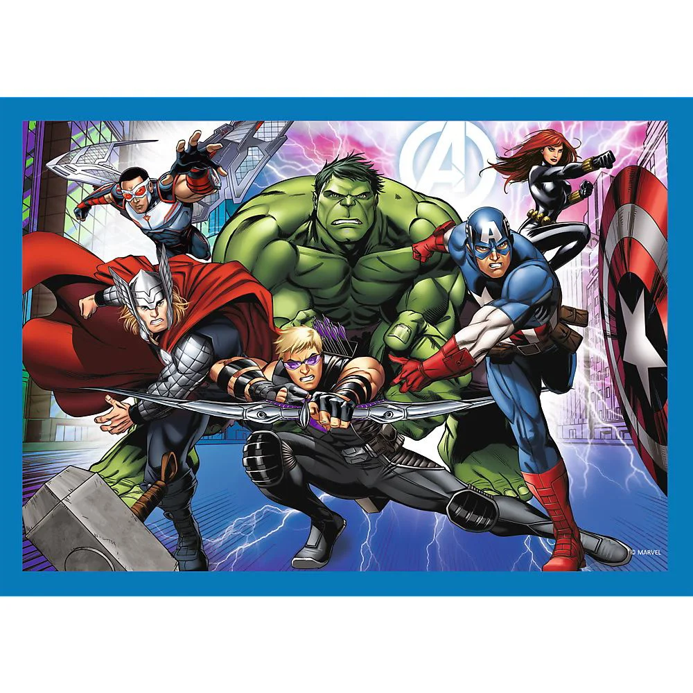 Puzzle Trefl 4 in 1 Razbunatorii curajosi foto