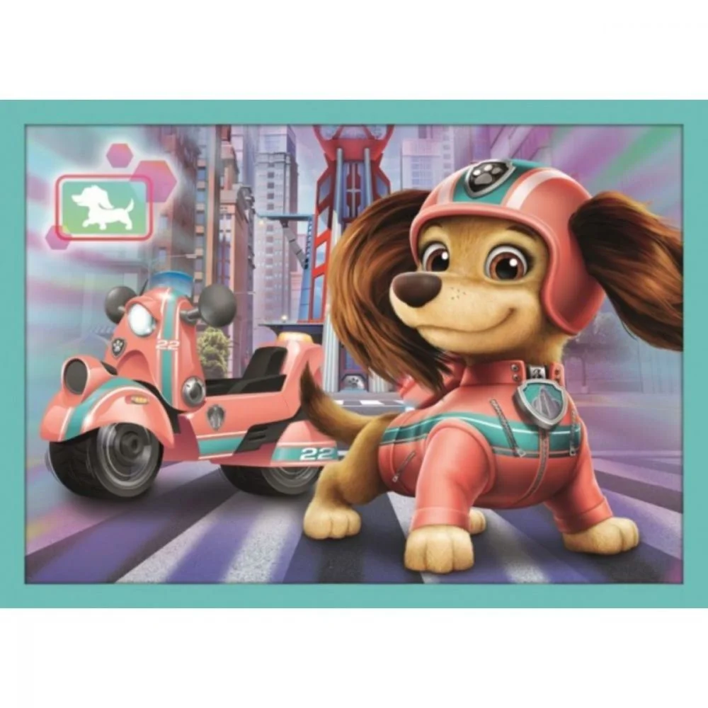 Puzzle Trefl 4 in 1 Patrula catelusilor fericiti foto