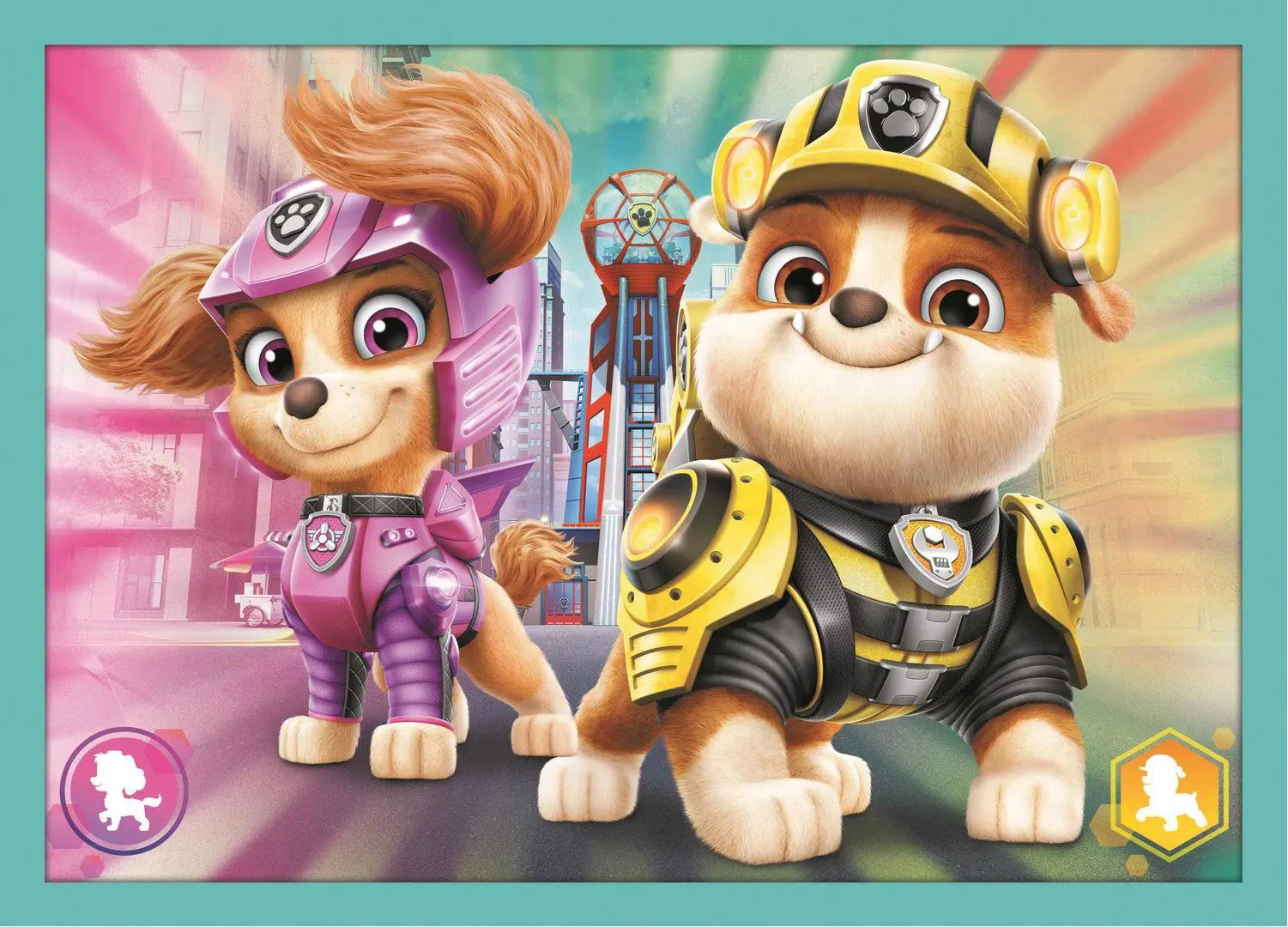Puzzle Trefl 4 in 1 Patrula catelusilor fericiti foto