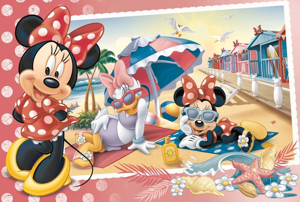 Puzzle Trefl Disney Minnie Mouse in vacanta, 24 Maxi piese foto