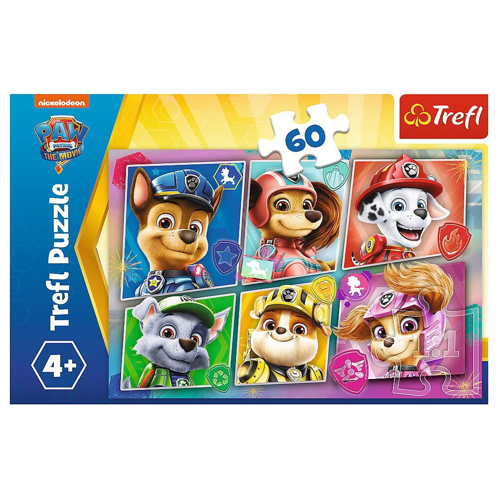 Puzzle Trefl Catelusii sunt gata de actiune, 60 piese foto