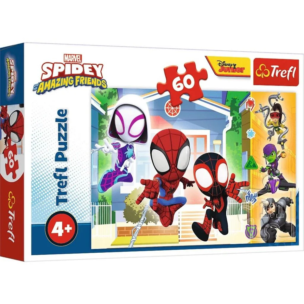 Puzzle Trefl Lumea lui Spidey, 60 piese foto