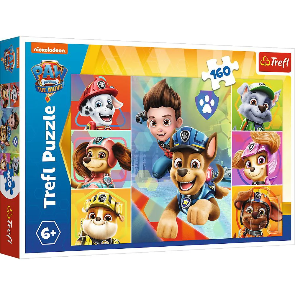 Puzzle Trefl Paw Patrol, Descopera echipa catelusilor, 160 piese foto
