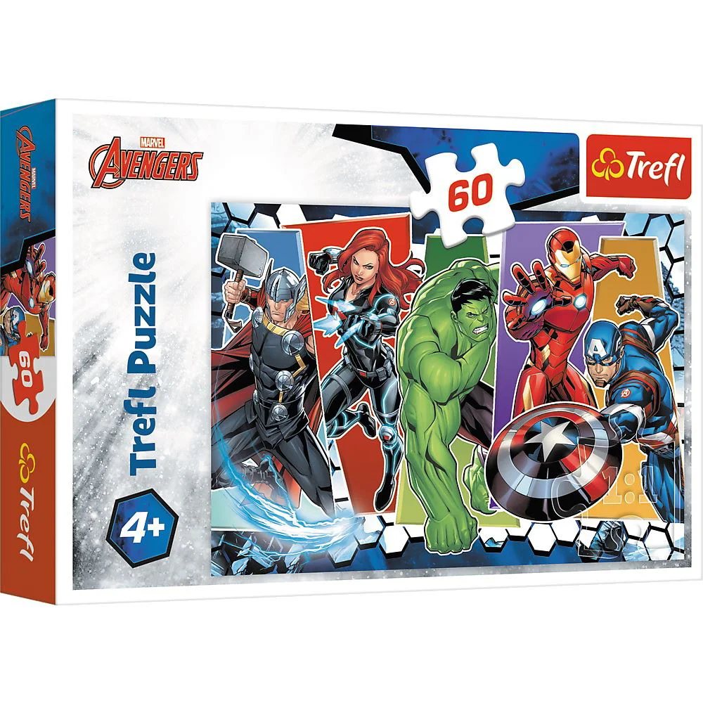 Puzzle Trefl The Avengers Invincibilii, 60 piese foto