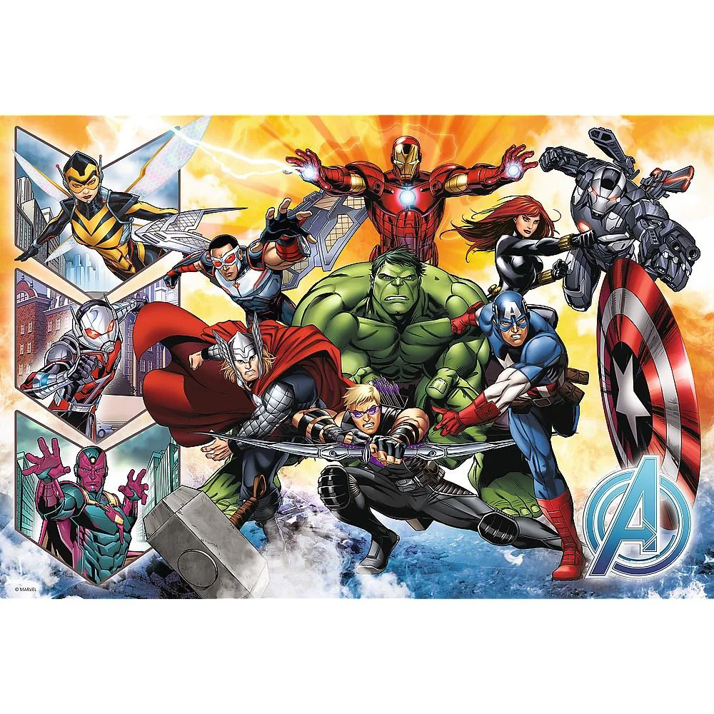 Puzzle Trefl Puterea razbunatorilor Marvel, 100 piese foto