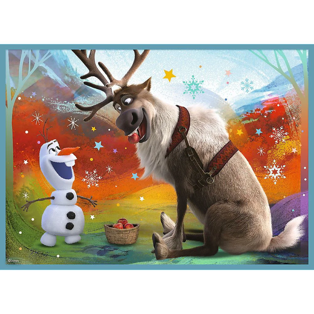 Puzzles Trefl 4 in 1 Disney Frozen 2, Uimitoarea lume Disney foto