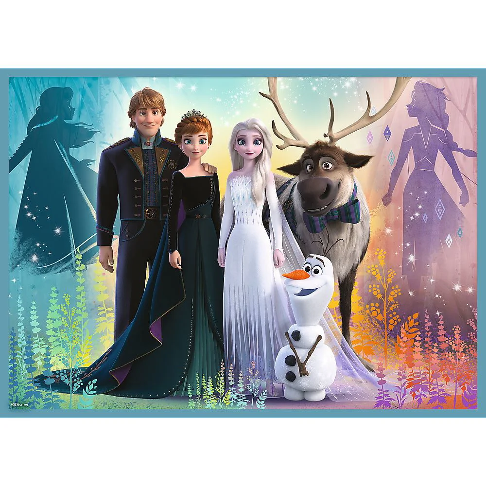 Puzzles Trefl 4 in 1 Disney Frozen 2, Uimitoarea lume Disney foto