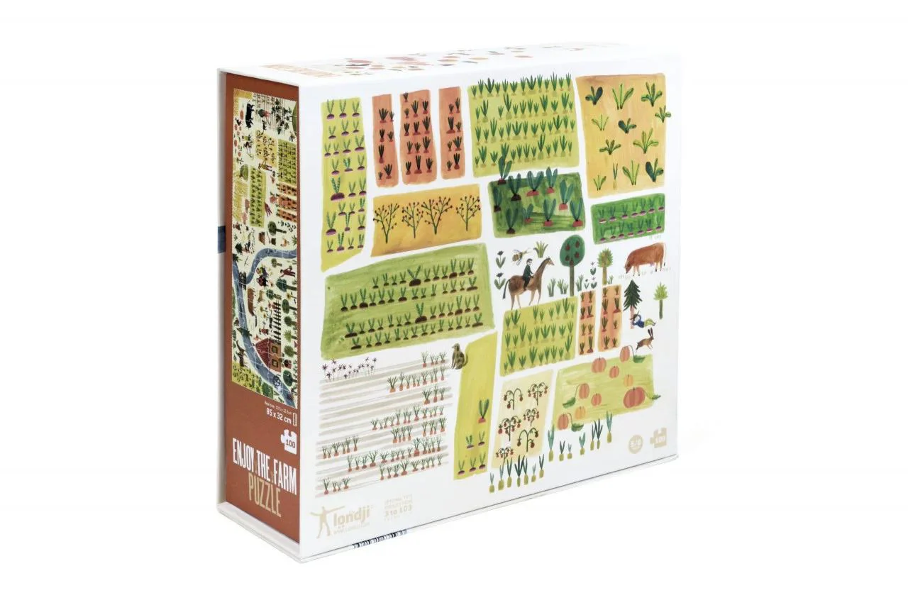 Puzzle Londji Bucura-te de ferma, 100 piese