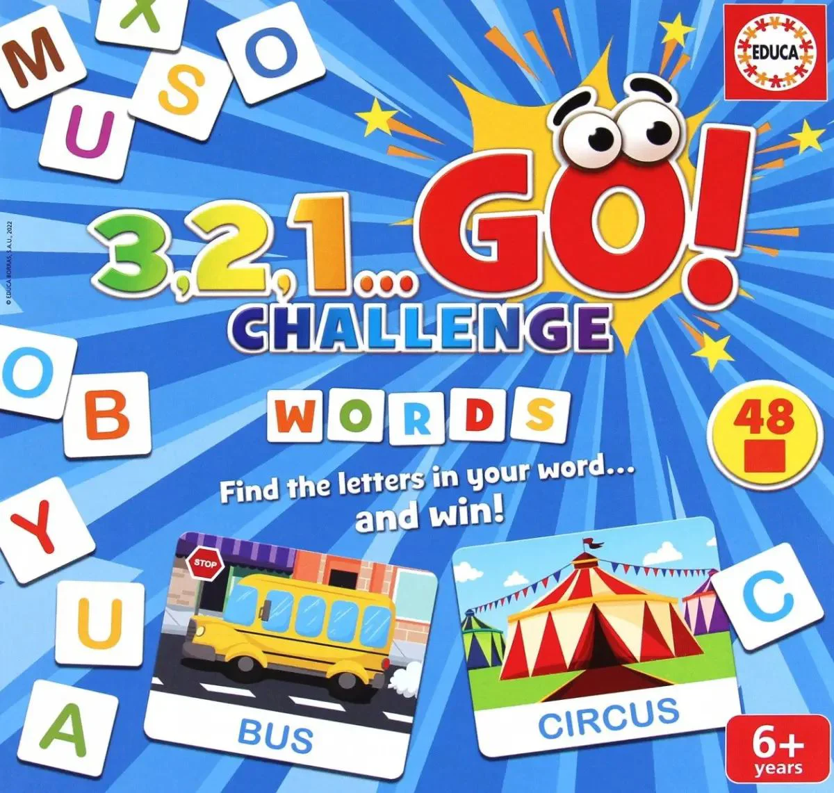 Развивающая игра Educa 3, 2, 1 Вперёд! Вызов: Слова foto