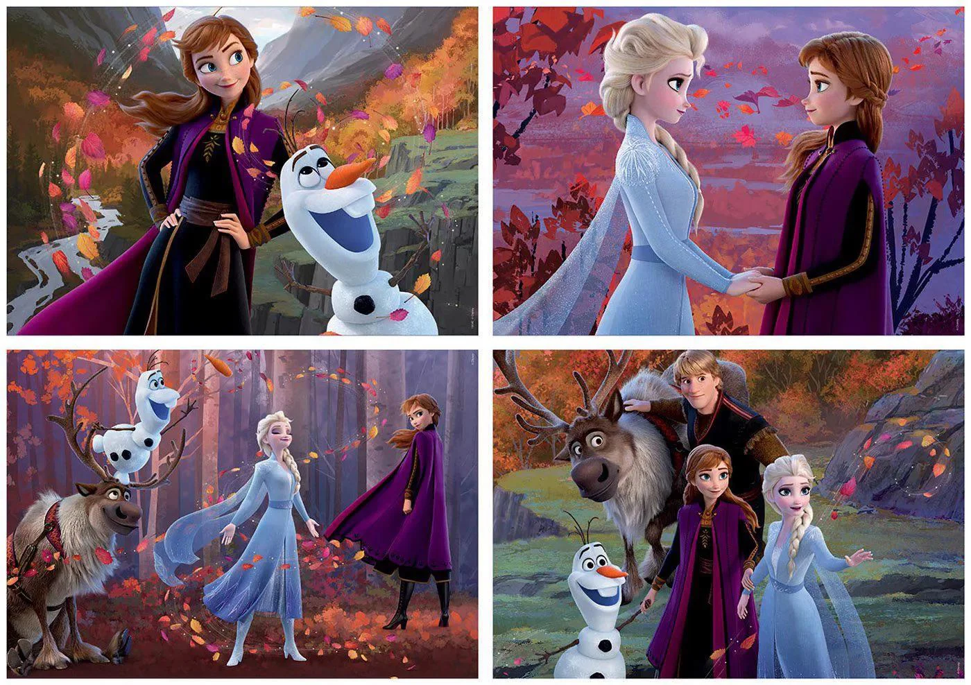 Puzzle Educa 4 in 1 Frozen 2 (50, 80, 100, 150)