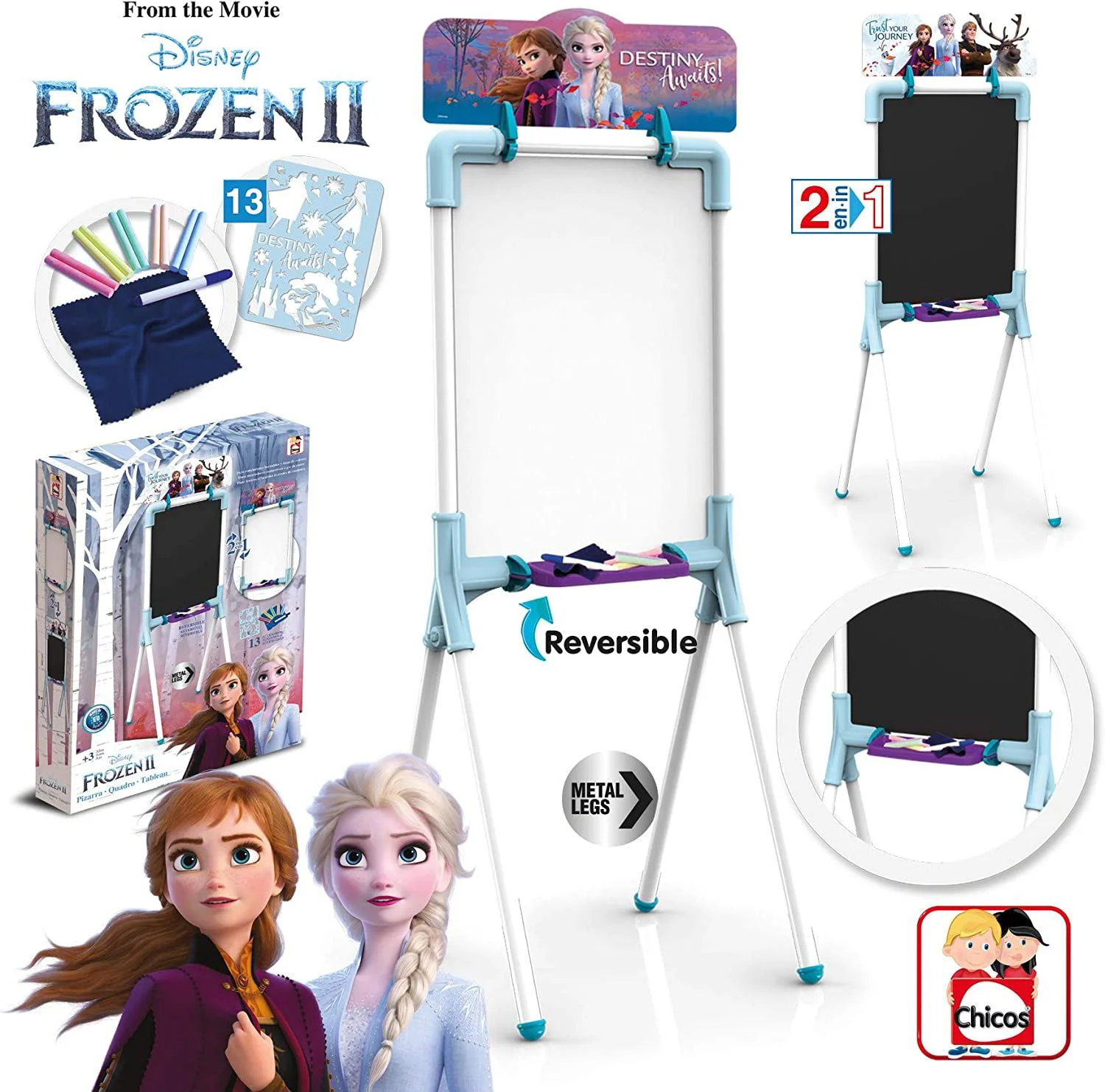 Tabla magnetica Chicos 2 in 1 Frozen 2 foto