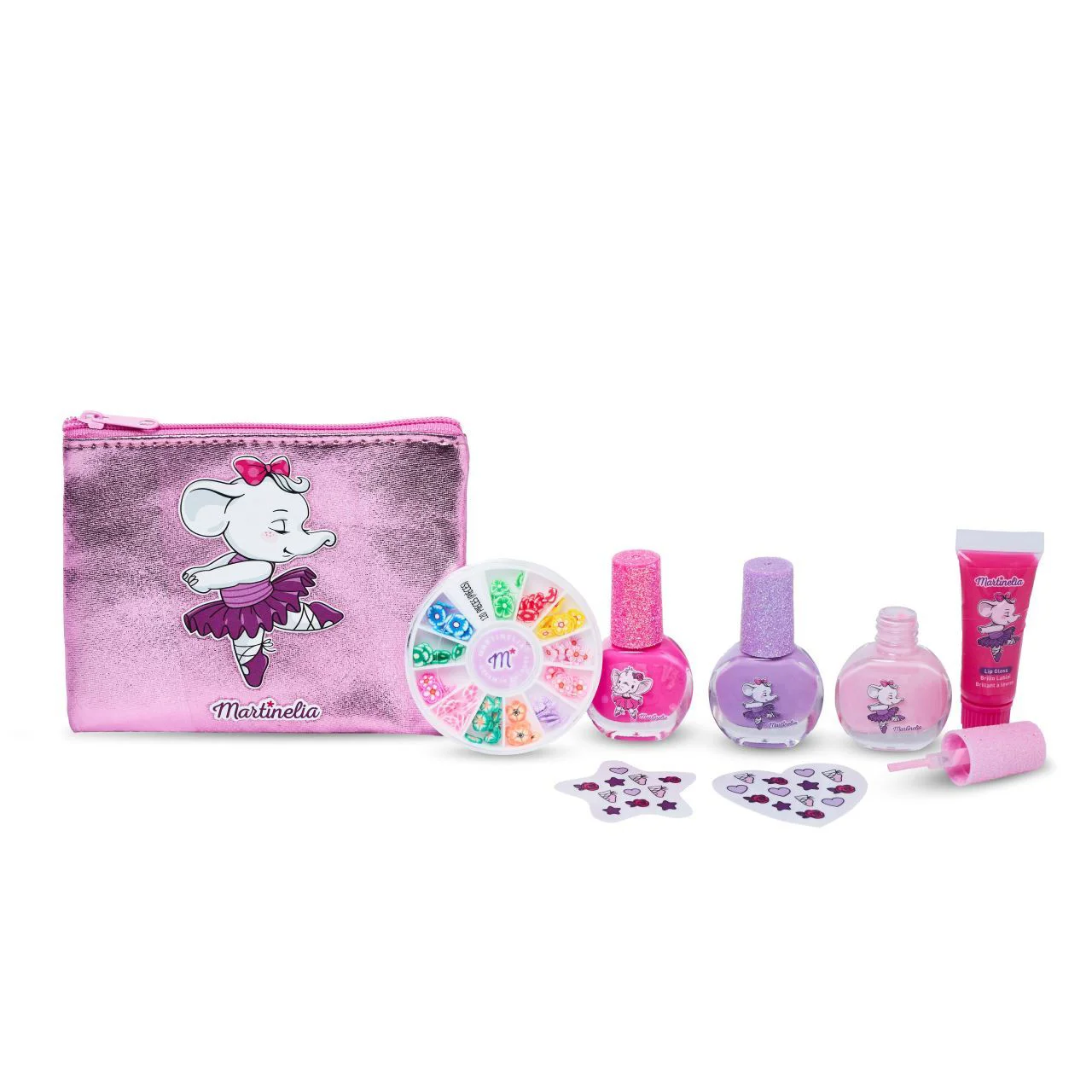 Set de produse cosmetice Martinelia Magic Ballet Nails cu gentuta foto