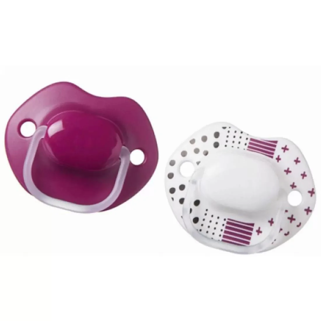Пустышка cиликоновая ортодонтическая Tommee Tippee Urban Girl (6-18 мес.), 2 шт.
