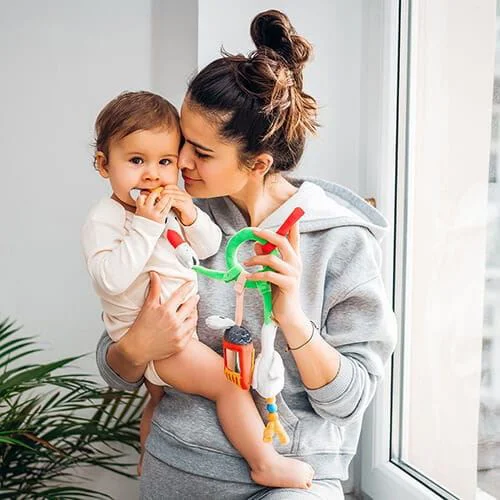 Jucarie educativa pentru carucior BabyOno La ferma foto
