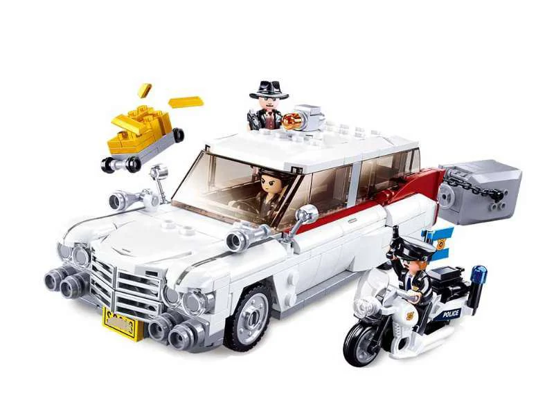 Constructor Sluban model bricks - Masina americana foto