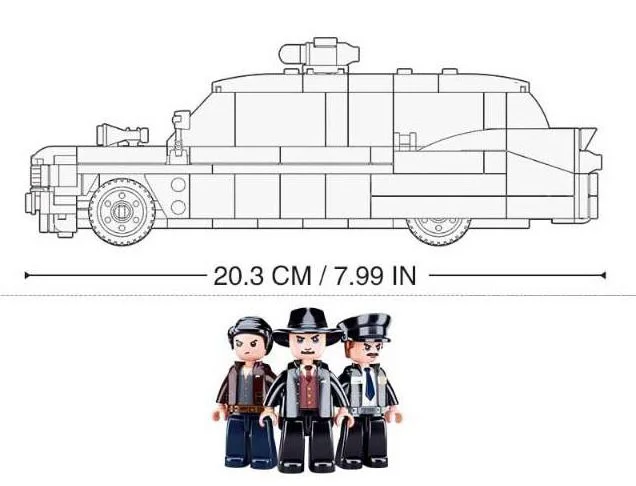 Constructor Sluban model bricks - Masina americana foto