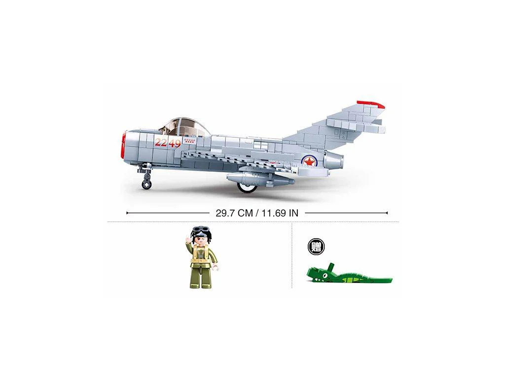 Constructor Sluban Model Bricks Mig-15 Fighter foto