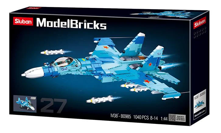 Constructor Sluban Model Bricks Su-27 Fighter 2 in 1 foto