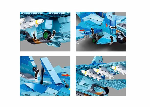 Constructor Sluban Model Bricks Su-27 Fighter 2 in 1 foto