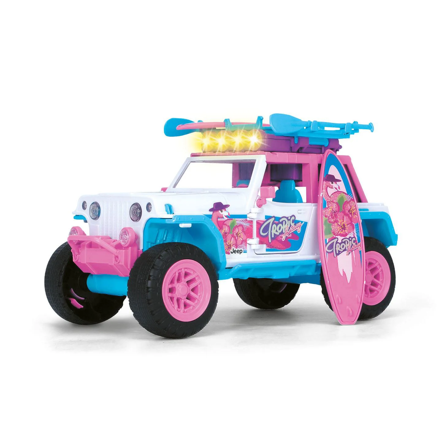 Set de joaca Dickie Uimitorul Jeep Flamingo, 22 cm foto