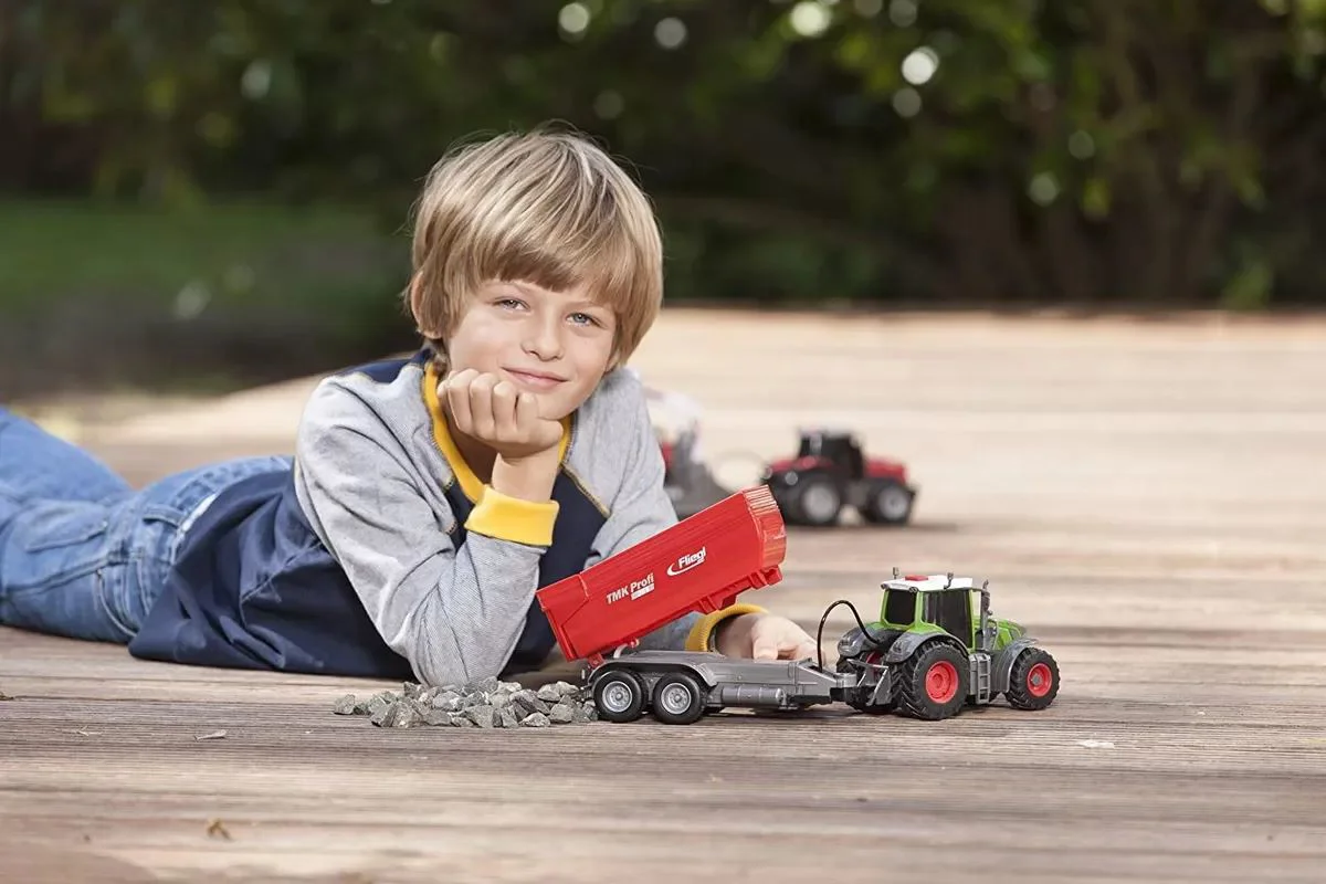 Masinuta Dickie Tractor Fendt cu sunete si lumini, 41 cm foto