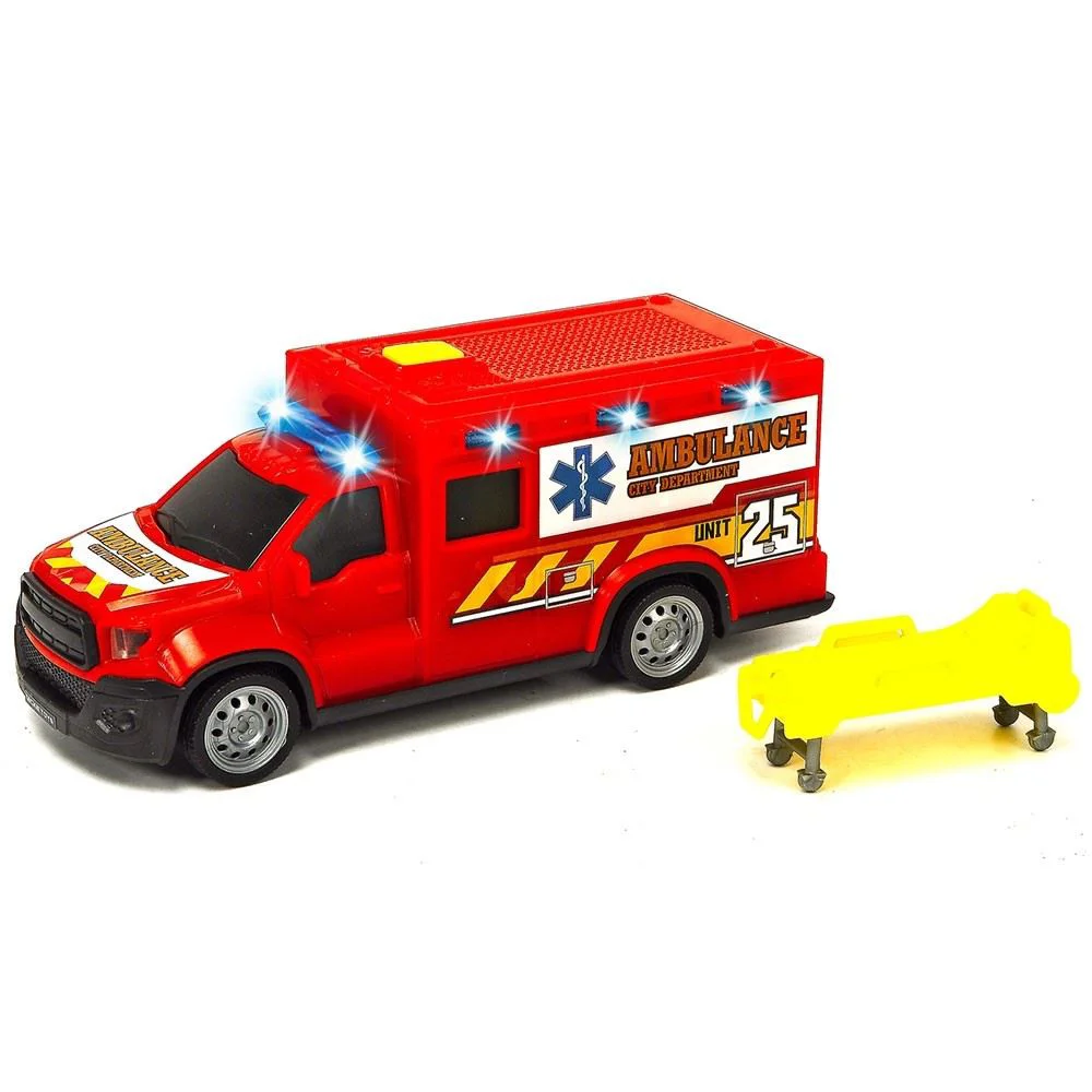 Masinuta Dickie Ambulanta cu sunet si lumini, 18 cm foto
