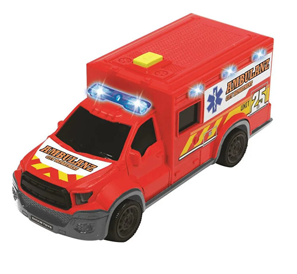 Masinuta Dickie Ambulanta cu sunet si lumini, 18 cm foto