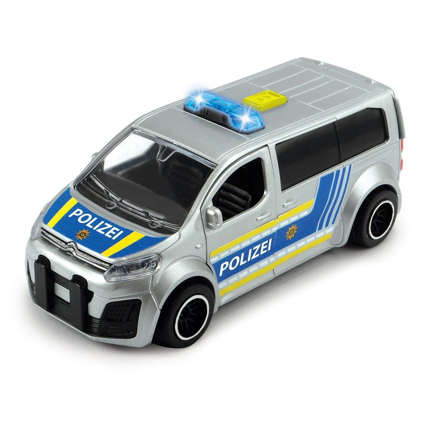 Masinuta Dickie Politie cu lumini si sunet, 15 cm foto