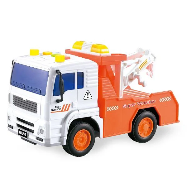 Masina Wenyi Camion cu macara cu frictiune, cu lumini si sunete, 1:20 foto