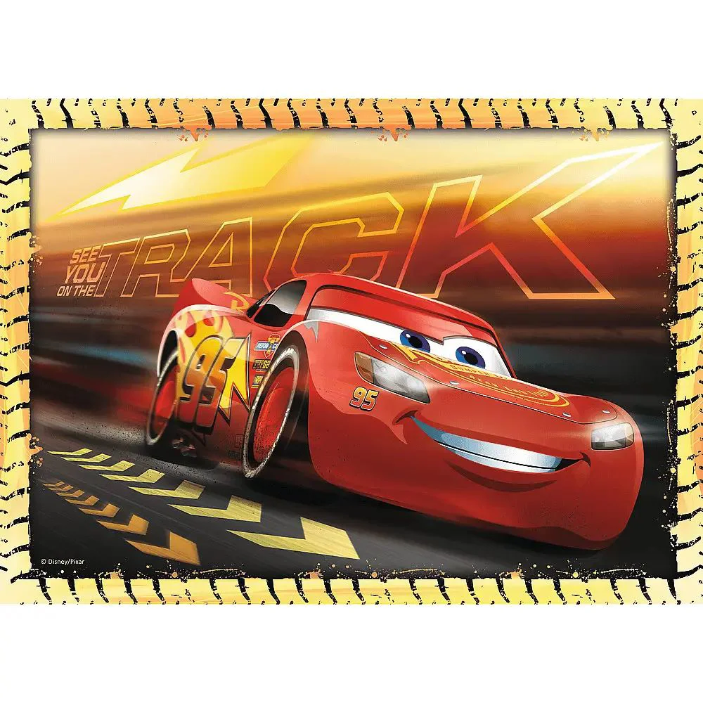 Puzzle Trefl 4in1 Masinute Disney 3, Ready! steady! go! foto