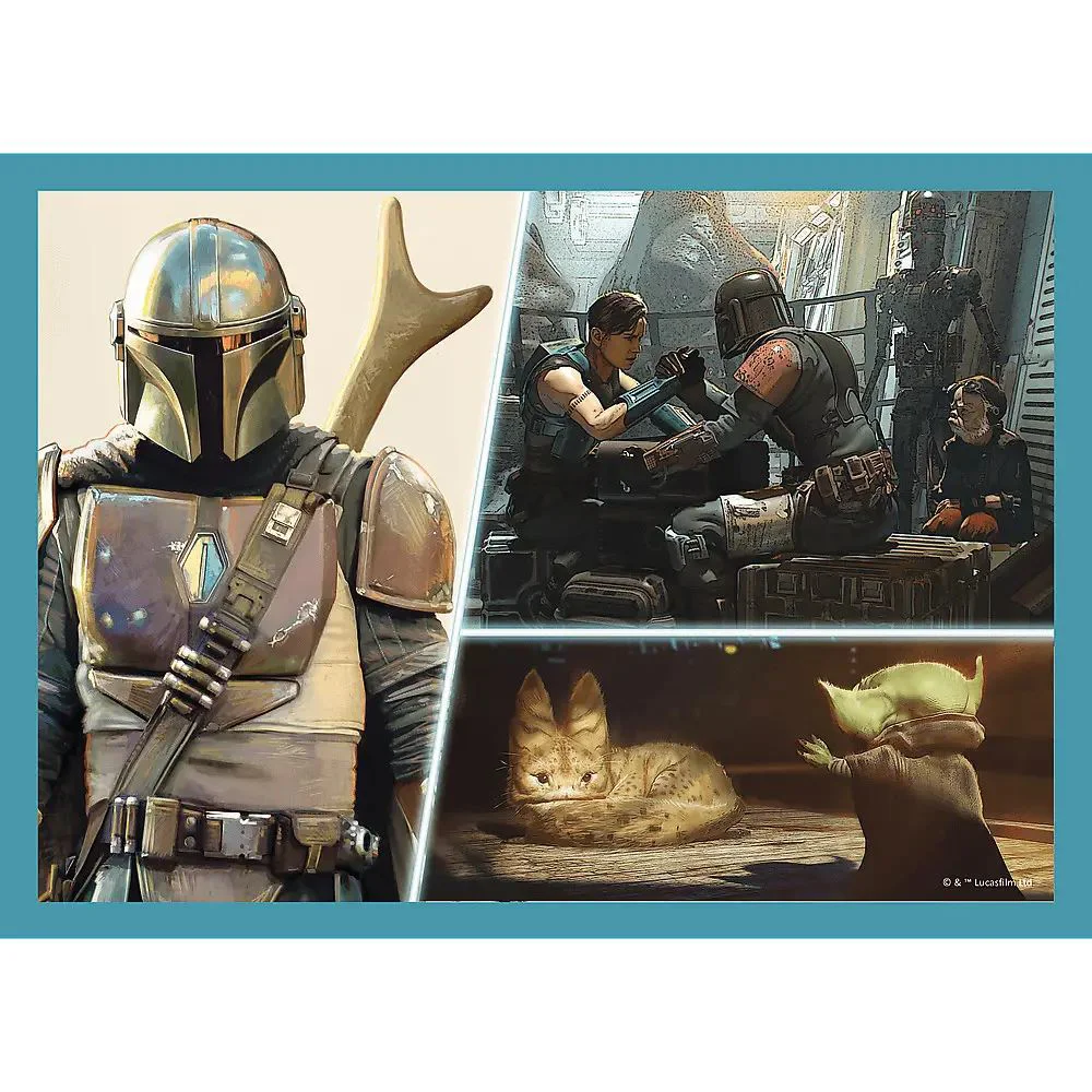 Puzzle Trefl  4 in 1 The Mandalorian Star Wars foto