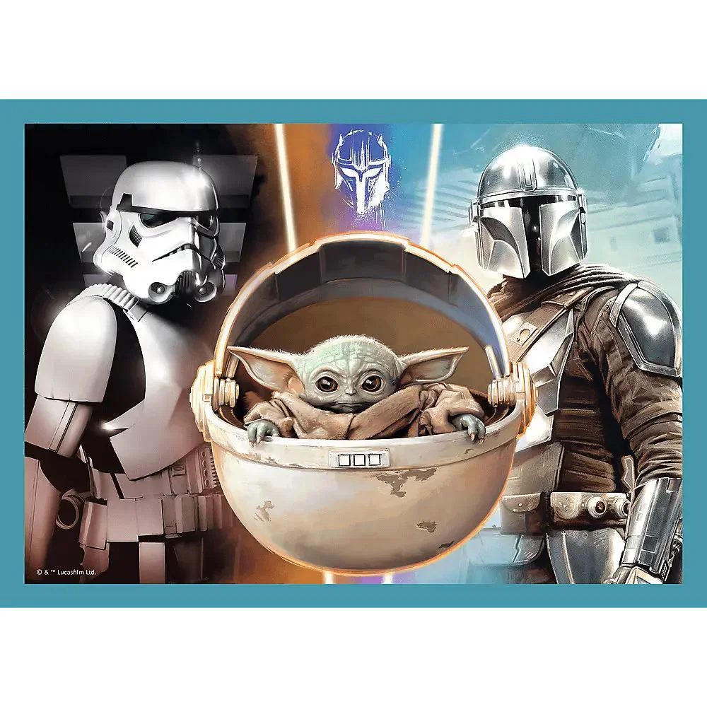 Puzzle Trefl  4 in 1 The Mandalorian Star Wars foto