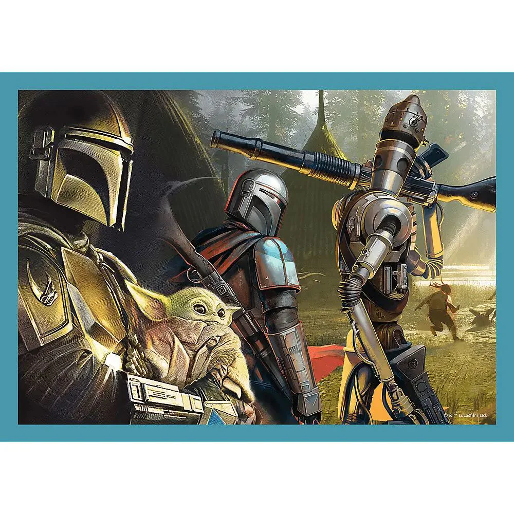 Puzzle Trefl  4 in 1 The Mandalorian Star Wars foto