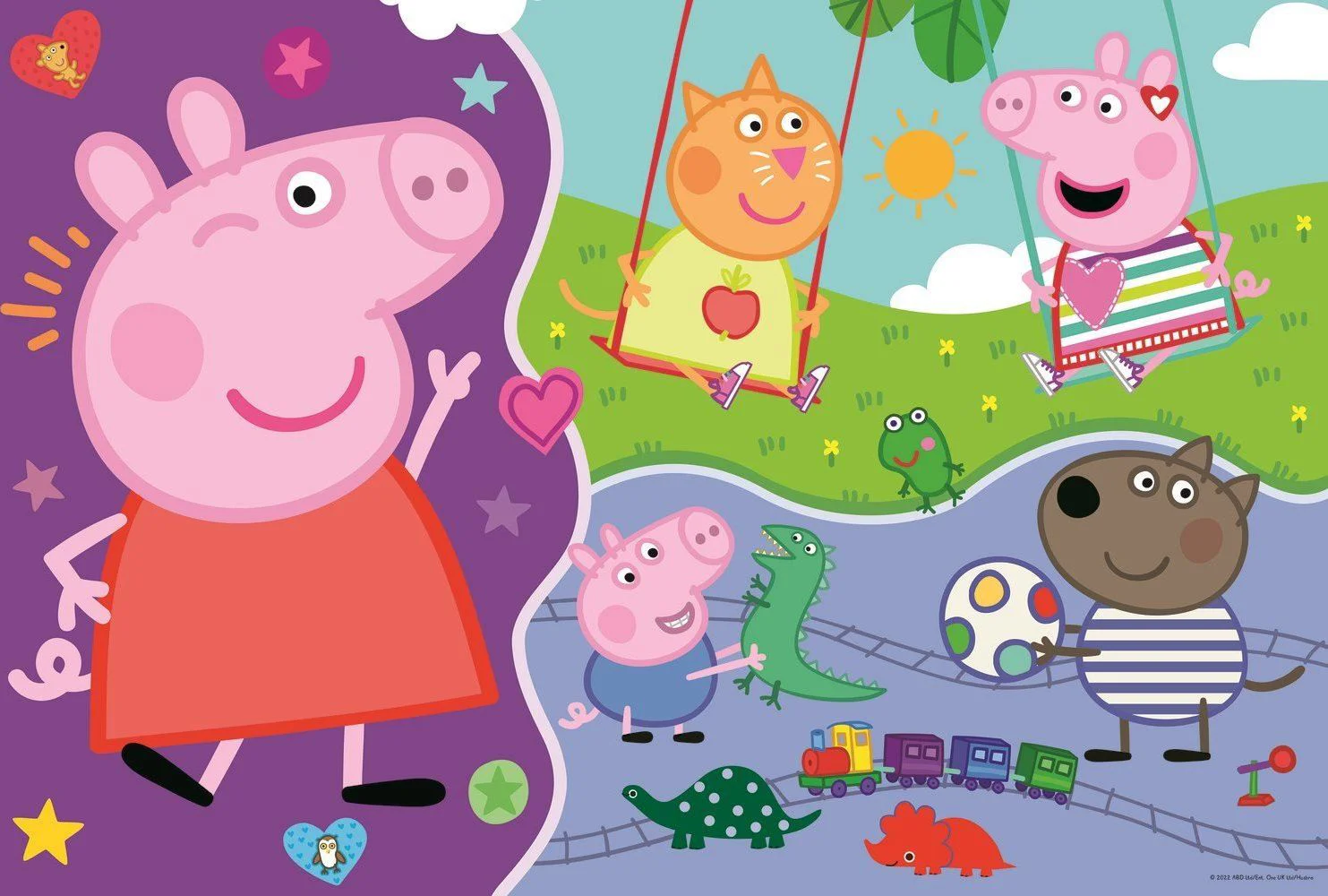 Puzzle Trefl Fericita Peppa Pig, 15 piese foto
