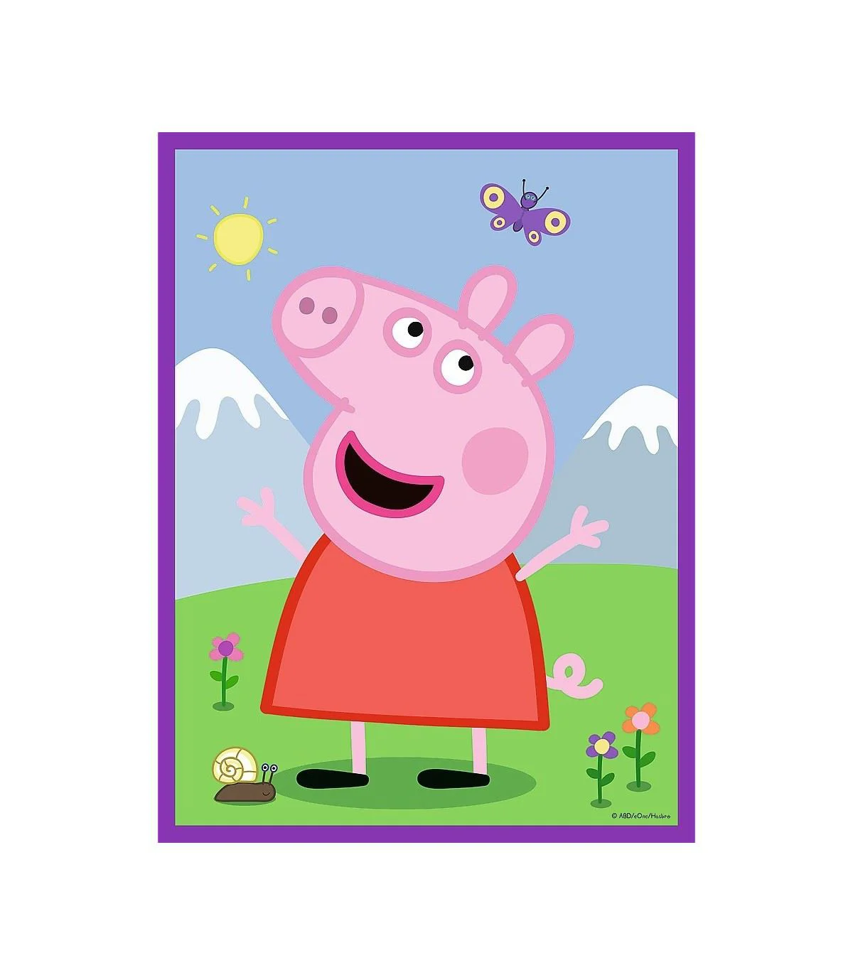 Puzzle Trefl Baby Ziua buna a Peppei,  2 x 10 piese Maxi