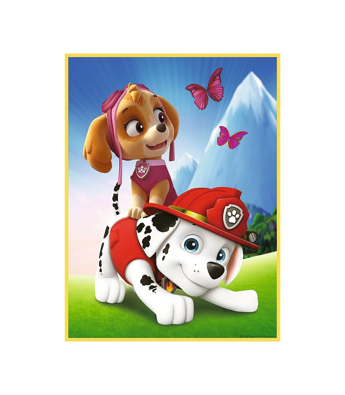 Puzzle cu doua fete Trefl Baby Patrula catelusilor, 2 x 10 piese Maxi foto