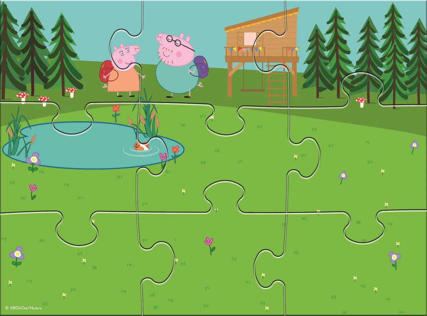 Puzzle magnetic Trefl Fericita Peppa