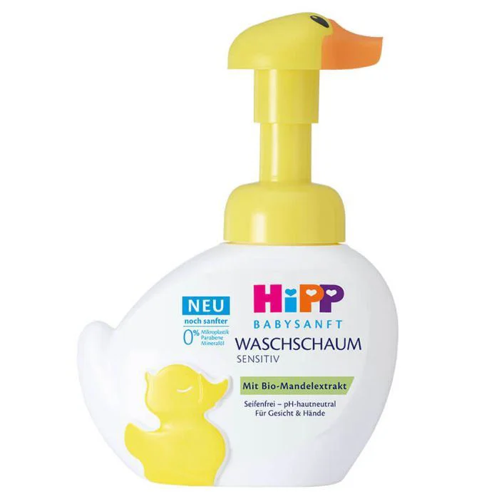 Spuma cremoasa HiPP BabySanft pentru fata si maini, 250 ml